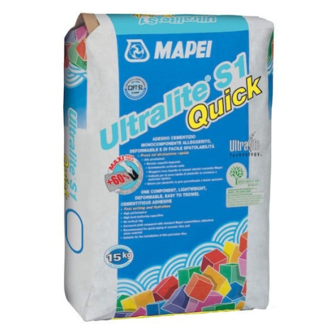 Lepidlo Mapei Ultralite S1 Quick sivá 15 kg C2FT S1 ULTRALITES1Q