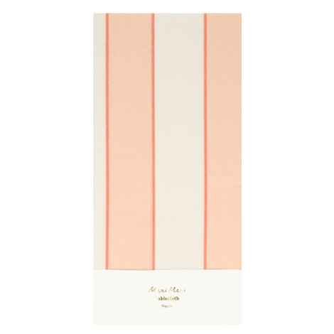 Obrus 137x259 cm Peach Stripe – Meri Meri
