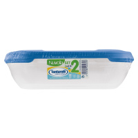 Tontarelli Dóza na potraviny NUVOLA Rectangular Set oceánová modrá 2x2 l