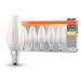 OSRAM LED žiarovka sviečka E14 4W 2 700K 470lm 5ks