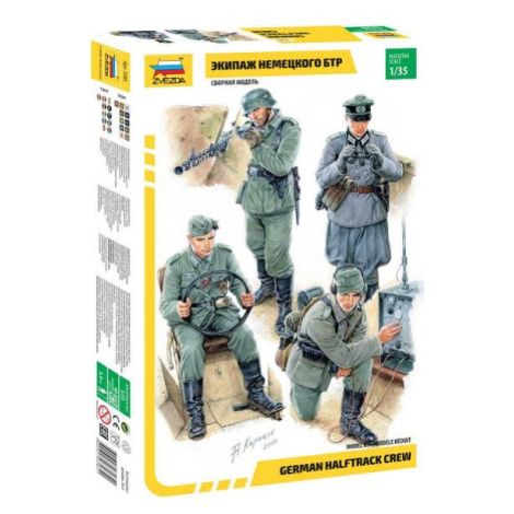 Model Kit figurky 3585 - German Halftrack Crew (1:35)