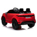 Elektrické autíčko Range Rover EVOQUE, Jednomiestne, červené, Kožené sedadlá, MP3
