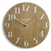 Drevené nástenné hodiny London Retro Flex z222w_d-2-x, 30 cm