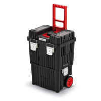 Kufr na nářadí HARDY II 45 x 36 x 64 cm černo-červený