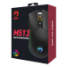 Marvo Myš M513, 6400DPI, optika, 7tl., drátová USB, černo-stříbrná, herní, podsvícená