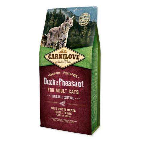 Krmivo Carnilove Adult Cats Hairball Control Duck & Pheasant 6kg