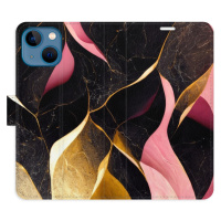 Flipové puzdro iSaprio - Gold Pink Marble 02 - iPhone 13 mini