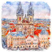 Obraz 90x90 cm Prague – Fedkolor