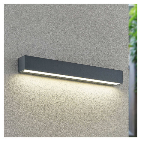 Arcchio LED nástenné svietidlo Lengo, 50 cm, antracitová farba, 1 svetlo, CCT