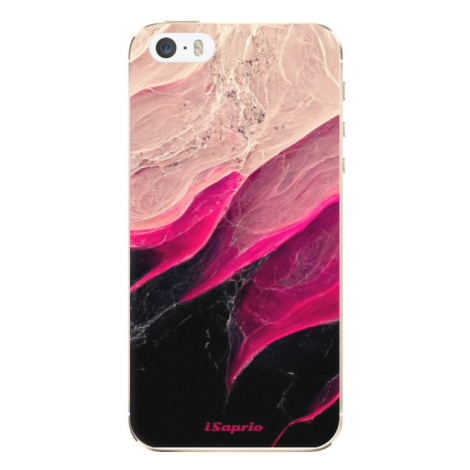 Odolné silikónové puzdro iSaprio - Black and Pink - iPhone 5/5S/SE