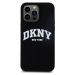 DKNY Liquid Silicone Arch Logo MagSafe Zadný Kryt pre iPhone 15 Pro Max Black