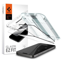 Spigen Glass tR EZ Fit 2 Pack tvrdené sklo iPhone 15 Pro čierne