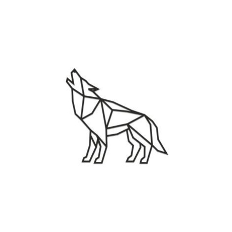 Drevená dekorácia Walking Wolf Siluette