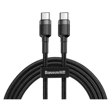 Baseus Cafule kábel USB-C PD 2.0 60W (20V/3A) 1m šedý/čierny