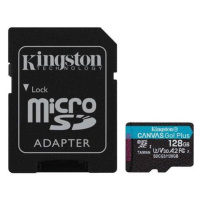 Kingston 128GB microSDXC Canvas Go Plus 170R A2 U3 V30 + adaptér