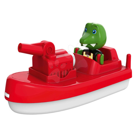 Motorový čln s vodným delom Fireboat AquaPlay s 2 metrovým dostrelom a kapitánom krokodílom Nils