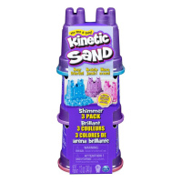 Kinetic Sand tri kelímky trblietavého piesku