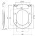 Mereo Mereo, WC závesné kapotované, Smart Flush RIMLESS, keramické, vr. sedátka, MER-VSD85T1