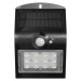 LED solárne záhradné svietidlo SILOE AD-SL-6083BLR4 s pohybovým senzorom, čierne (ORNO)