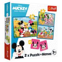 Trefl Puzzle 2v1 + pexeso - Zoznámte sa s Disney hrdinami