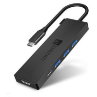 CONNECT IT USB-C húb, 5v1 (USB-C, 3x USB-A, HDMI), externý, Antracitová