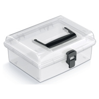 NABBI NUF2L plastový úložný box priehľadná / čierna