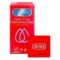 DUREX Feel Thin Fetherlite Elite Extra Lubricated Kondómy 12 ks