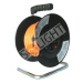 Solight predlžovací prívod na bubne, 4 zásuvky, 50m, oranžový kábel, 3x 1,5mm2