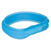 Trixie Flash light band USB, silicone, L–XL: 70 cm/30 mm, blue