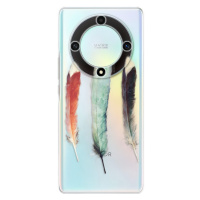 Odolné silikónové puzdro iSaprio - Three Feathers - Honor Magic5 Lite 5G
