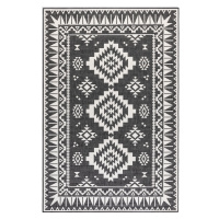 Kusový koberec Gemini 106019 Black z kolekce Elle – na ven i na doma - 80x150 cm ELLE Decoration