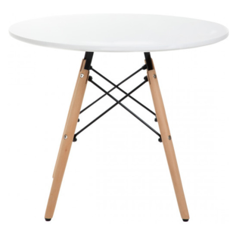 Okrúhly stôl TAVOLO biely 869711 80 cm