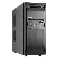 Skriňa CHIEFTEC Libra Series/Miditower, LF-02B-OP, čierna, USB 3.0, žiadny zdroj