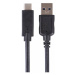 EMOS USB kábel 3.0 A/M - USB 3.1 C/M 1m čierny, Quick charge SM7021BL