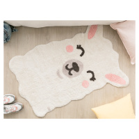LC Krémovo-ružový detský koberec Lama