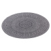 Kusový koberec Twin-Wendeteppiche 105476 Night Silver kruh – na ven i na doma - 100x100 (průměr)
