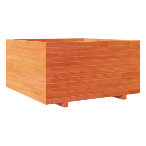 vidaXL ZĂˇhradnĂ˝ kvetinĂˇÄŤ voskovohnedĂ˝ 90x90x49,5 cm masĂ­vna borovica