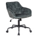 LuxD Dizajnová kancelárska stolička Esmeralda zelený zamat
