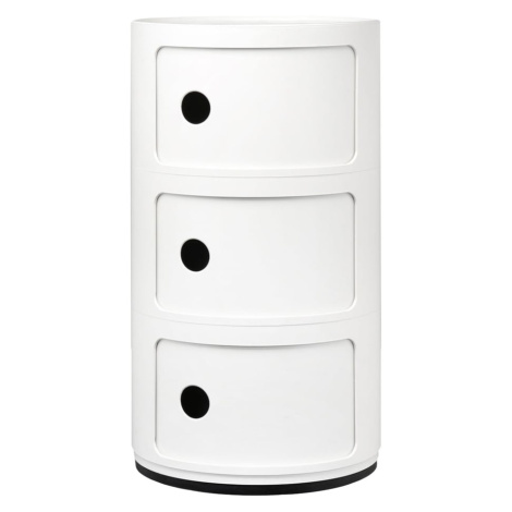 Stolík s úložným priestorom Componibili 4967, 3 úložné diely, viac farieb Farba: bílá Kartell