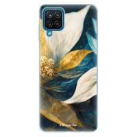 Odolné silikónové puzdro iSaprio - Gold Petals - Samsung Galaxy A12