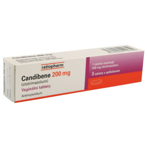 Candibene vaginálne tablety 3 x 200 mg