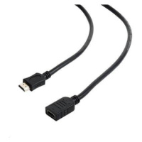 Cablexpert kábel pre monitor HDMI v.2.0 /19PIN/ M/F 1.8m predlžovací, čierny