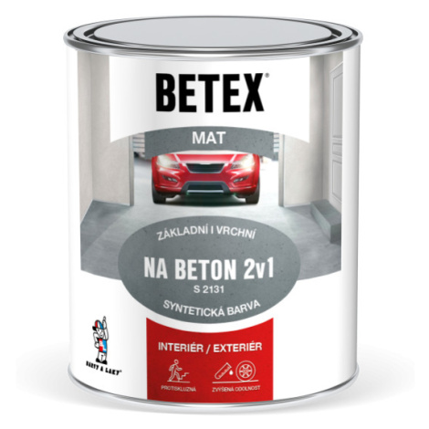 BETEX 2V1 NA BETON S 2131 - farba na betón 0,8 kg 0840 - červenohnedá