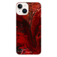 Odolné silikónové puzdro iSaprio - RedMarble 17 - iPhone 15 Plus