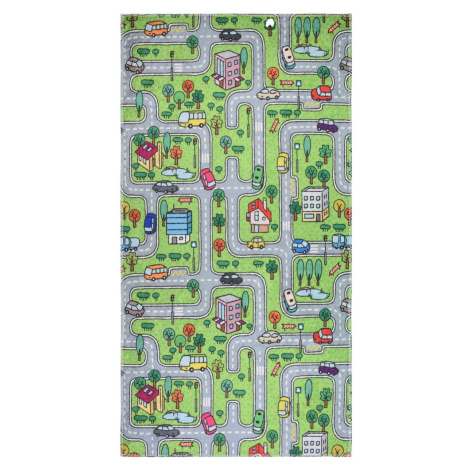 Zelený detský koberec 80x150 cm Green Neighborhood – Vitaus