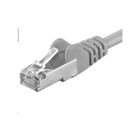 PREMIUMCORD Patch kábel CAT6a S-FTP, RJ45-RJ45, AWG 26/7 5m šedá