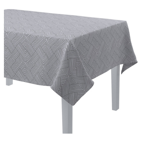 Dekoria Obrus na stôl obdĺžnikový, geometrické sivé vzory, Sunny, 143-45