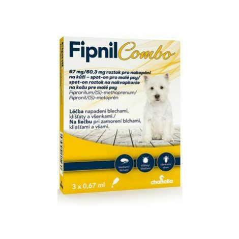 Fipnil Combo 67/60,3 mg S Dog Spot-on 3x0,67 ml