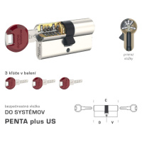 DK - PENTA plus US NIM - nikel matný D 45 + V 50 mm