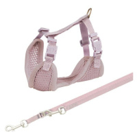 Trixie Junior puppy soft harness with leash, S–M: 26–34 cm/10 mm, 2.00 m, light lilac